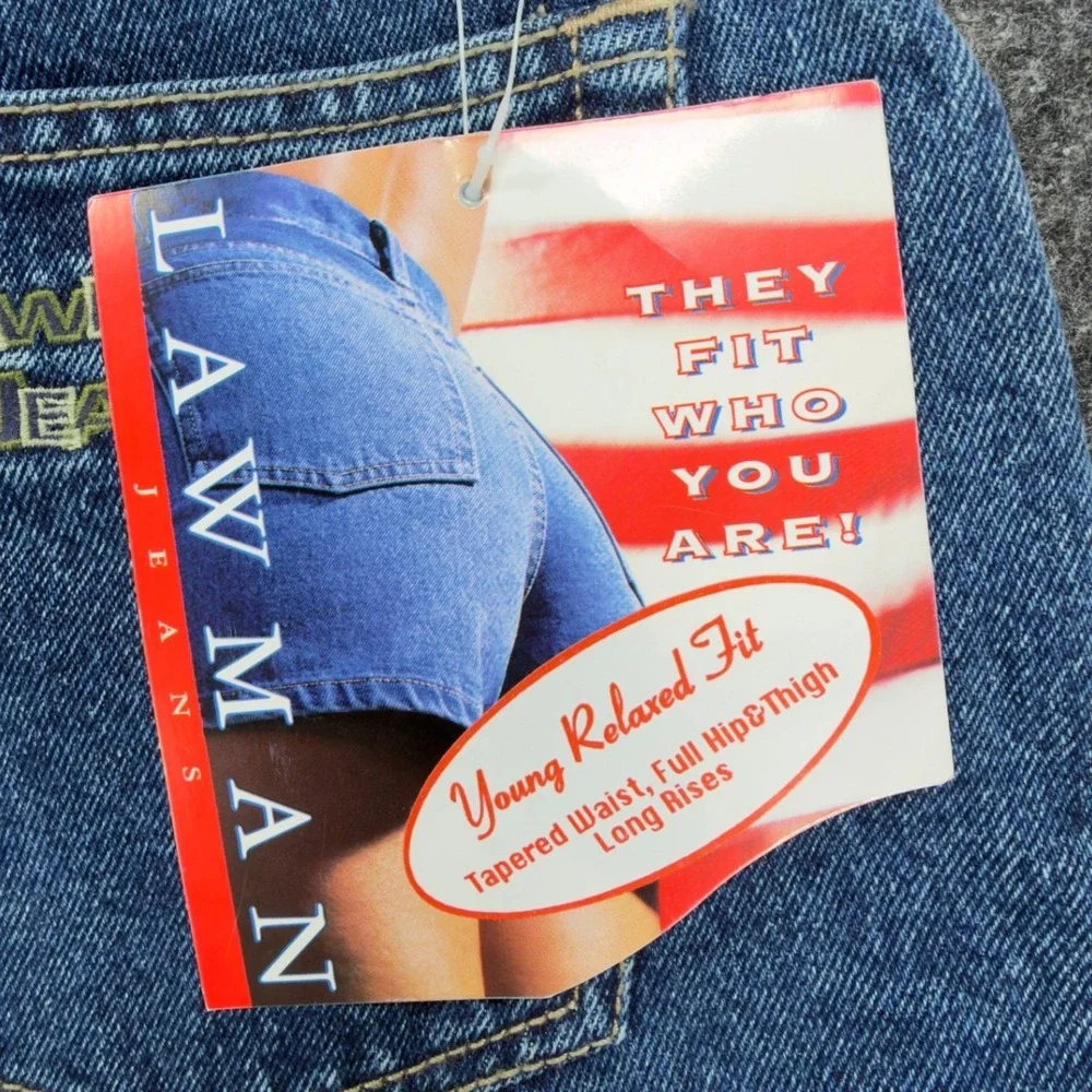Lawman 90s Vintage High Rise Denim Shorts Womens 11/12 Blue NWT VERA YR77